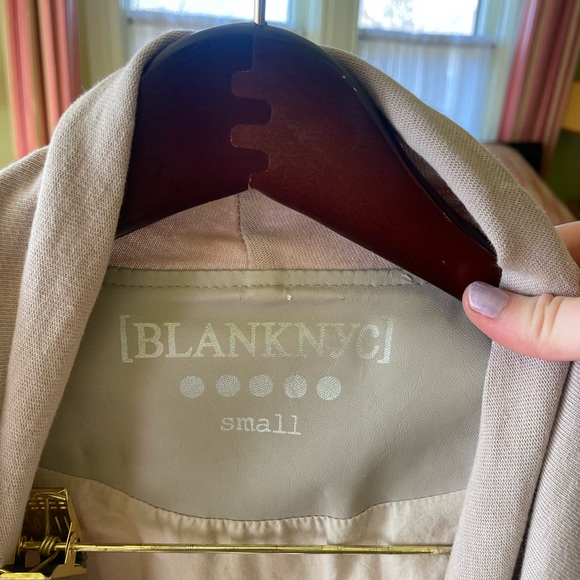 BLANK NYC Faux leather and fabric jacket asymmetrical - Picture 9 of 9